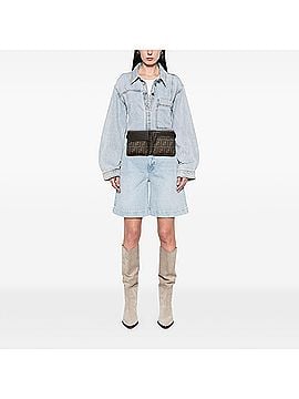Fendi Zucca Canvas Double Pocket Belt Bag (view 2)