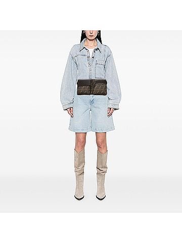 Fendi Zucca Canvas Double Pocket Belt Bag (view 2)