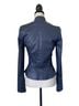 Jitrois 100% Lambskin Solid Blue Jacket Size 6 - photo 2