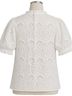 Robert Graham 100% Cotton 100% Cotton 100% Cotton White Short Sleeve Blouse Size S - photo 2