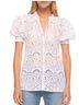 Robert Graham 100% Cotton 100% Cotton 100% Cotton White Short Sleeve Blouse Size S - photo 6