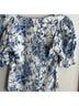 Reformation 100% Viscose Floral White Blue Blouse Size 4 - photo 6