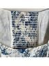 Reformation 100% Viscose Floral White Blue Blouse Size 4 - photo 3