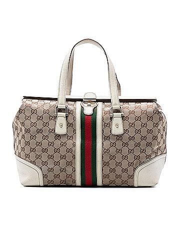 Gucci GG Canvas Web Treasure Boston Bag (view 1)