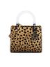 Dior 100% Canvas Brown Medium Canvas Leopard Print Lady Dior One size - photo 1