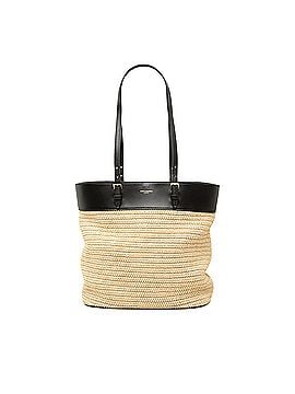 Saint Laurent Boucle Raffia Shopper Tote (view 1)