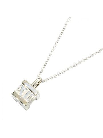 Tiffany & Co. Tiffany &amp; Co. Atlas Cube Necklace, Sterling Silver 925, Women's Jewelry, Tone (view 1)