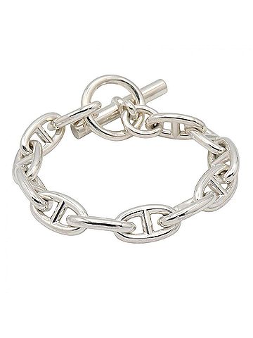 Hermès Hermes Chaine d'Ancre GM 12-link bracelet, sterling silver (925), men's and women's, tone. (view 2)