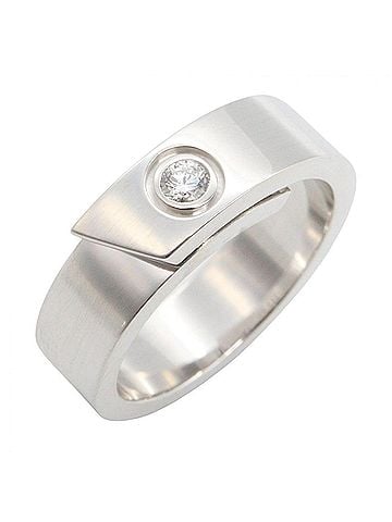 Cartier Cartier Anniversary Ring 1PD - 18KWG (White Gold) Diamond Women's Silver/Clear Tone (view 1)