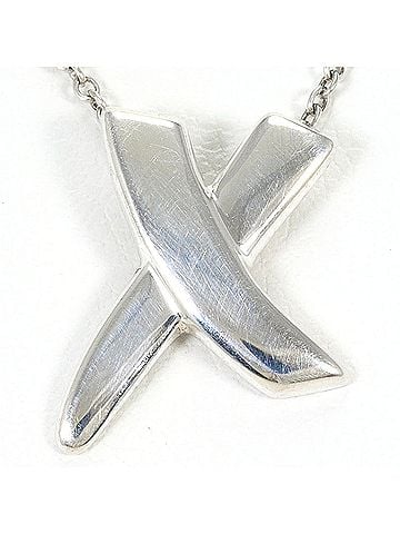 Tiffany & Co. Tiffany &amp; Co. Kiss Silver Necklace, Total Weight 2.4g, 42cm, Like New Condition. (view 1)