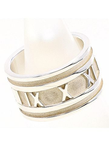 Tiffany & Co. Tiffany &amp; Co. Atlas Wide Silver Ring, Total Weight 10.0g, Like New Condition. (view 2)
