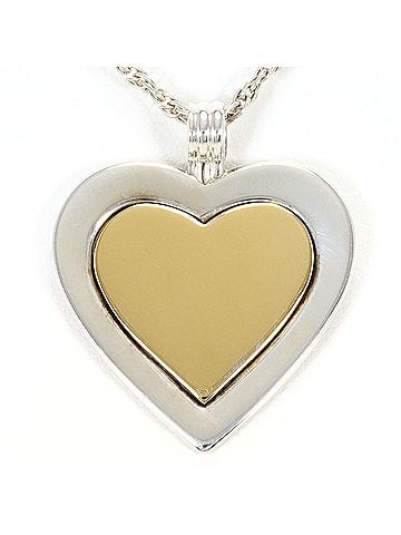 Tiffany & Co. Tiffany &amp; Co. Heart 18K Yellow Gold Silver Necklace, Total Weight 13.5g, 45cm, Jewelry (view 1)