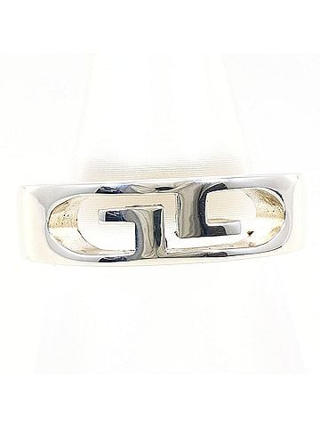 Gucci Gucci Double G Logo Silver Ring, Total Weight 6.2g, Like New Condition. (view 1)