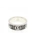 Gucci 100% Sterling Silver Black Gucci Double G Ring One size - photo 2