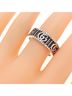 Gucci 100% Sterling Silver Black Gucci Double G Ring One size - photo 4