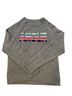 Zadig & Voltaire 100% Cashmere Graphic Gray Pullover Sweater Size S - photo 1