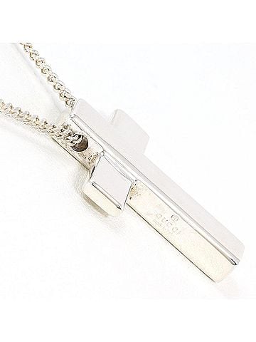 Gucci Gucci silver necklace, total weight 8.0g, 41cm, like new. (view 2)