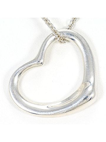 Tiffany & Co. Tiffany &amp; Co. Open Heart Silver Necklace, Total Weight 5.5g, 40cm, Like New Condition. (view 1)