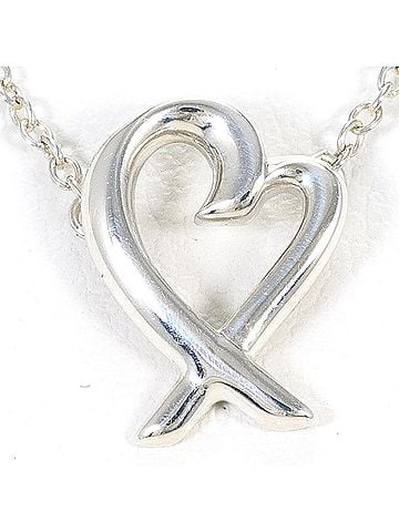Tiffany & Co. Tiffany &amp; Co. Loving Heart Silver Necklace, Total Weight 1.6g, 41cm, Like New Condition. (view 1)