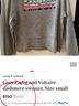 Zadig & Voltaire 100% Cashmere Graphic Gray Pullover Sweater Size S - photo 11