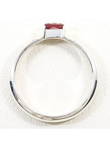 Tiffany & Co. Tiffany &amp; Co. Cocktail Silver Ring, Pink Tourmaline, Total Weight 2.5g, Like New Condition. (view 2)