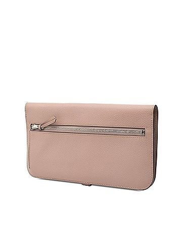 Hermès Hermes Dogon Long Wallet, Pink with Silver Hardware, Evercolor, Women's (view 2)