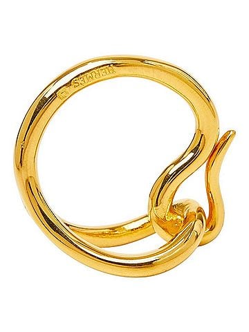 Hermès Hermes Jumbo Scarf Ring, Gold Plated (GP), Women's (view 1)