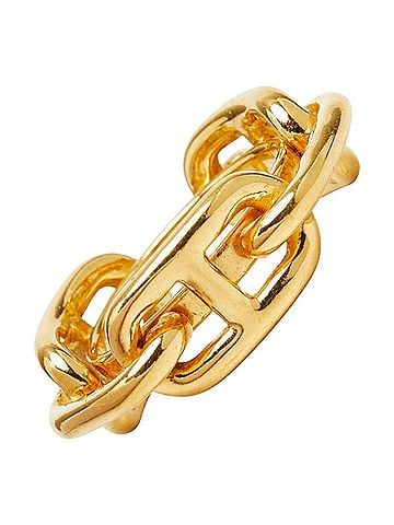 Hermès Hermes Chaine d'Ancre Scarf Ring, Gold Plated (GP), Women's. (view 1)