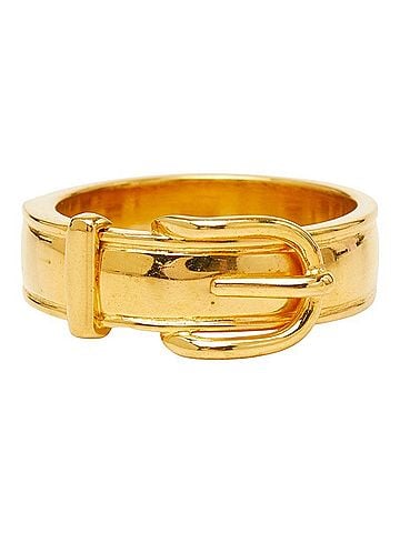 Hermès Hermes Ceinture Scarf Ring, Gold Plated (GP), Women's (view 2)