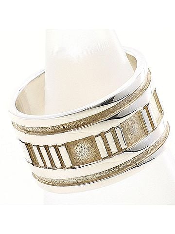 Tiffany & Co. Tiffany &amp; Co. Atlas Silver Ring, Total Weight 9.2g, Like New Condition. (view 2)