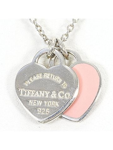 Tiffany & Co. Tiffany &amp; Co. Double Heart Silver Necklace, Total Weight 2.6g, 41cm, Jewelry (view 1)