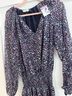 Alice + Olivia 100% Silk Floral Blue Black Tank Top Size XS - photo 4
