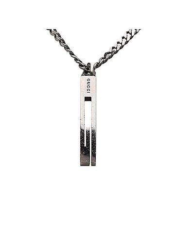 Gucci Gucci Cutout G Necklace SV925 Silver Women's GUCCI (view 1)