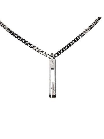 Gucci Gucci Cutout G Necklace SV925 Silver Women's GUCCI (view 2)