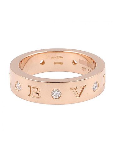 Bvlgari BVLGARI Roman Sorbet Ring 7PD - 18KPG (Pink Gold) Diamond Women's Gold Tone Clear (view 2)