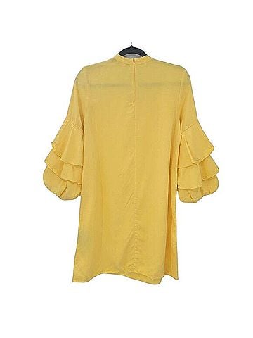 Zara Frilled Tiered Mini Dress Casual Dress (view 2)