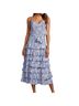 Likely 100% Polyester 100% Polyester 100% Polyester Floral Blue Cocktail Dress Size 4 - photo 1