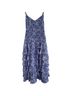 Likely 100% Polyester 100% Polyester 100% Polyester Floral Blue Cocktail Dress Size 4 - photo 2