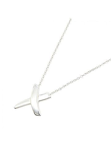 Tiffany & Co. Tiffany &amp; Co. Kiss Necklace, Sterling Silver 925, Women's Jewelry, Tone (view 1)