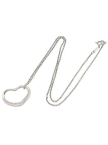 Tiffany & Co. Tiffany &amp; Co. Open Heart Large Necklace, Sterling Silver 925, Women's Jewelry, Tone (view 2)