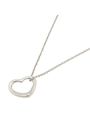 Tiffany & Co. Tiffany &amp; Co. Open Heart Necklace, Sterling Silver 925, Women's Jewelry, Tone (view 1)