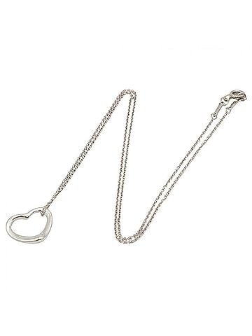 Tiffany & Co. Tiffany &amp; Co. Open Heart Necklace, Sterling Silver 925, Women's Jewelry, Tone (view 2)
