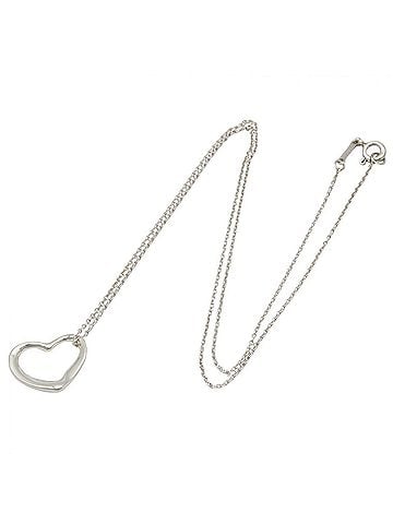 Tiffany & Co. Tiffany &amp; Co. Open Heart Necklace, Sterling Silver 925, Women's Jewelry, Tone (view 2)