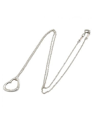 Tiffany & Co. Tiffany &amp; Co. Open Heart Necklace, Sterling Silver 925, Women's Jewelry, Tone (view 2)
