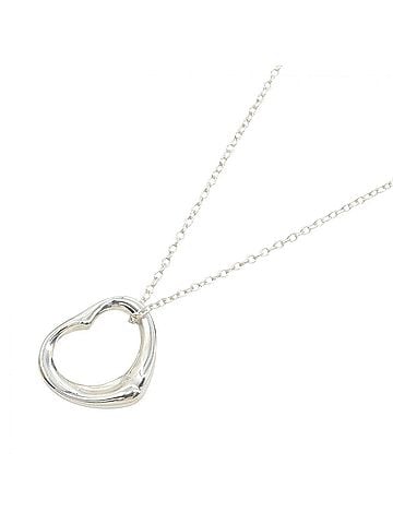 Tiffany & Co. Tiffany &amp; Co. Open Heart Necklace, Sterling Silver 925, Women's Jewelry, Tone (view 1)