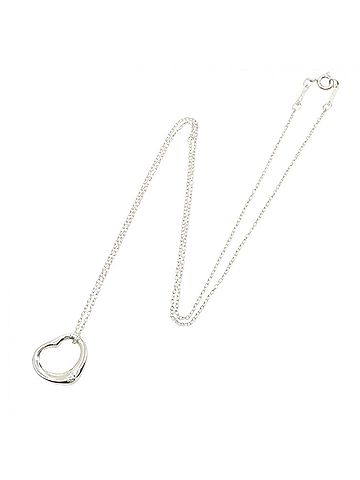 Tiffany & Co. Tiffany &amp; Co. Open Heart Necklace, Sterling Silver 925, Women's Jewelry, Tone (view 2)