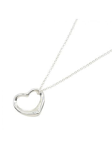 Tiffany & Co. Tiffany &amp; Co. Open Heart Necklace, Sterling Silver 925, Women's Jewelry, Tone (view 1)