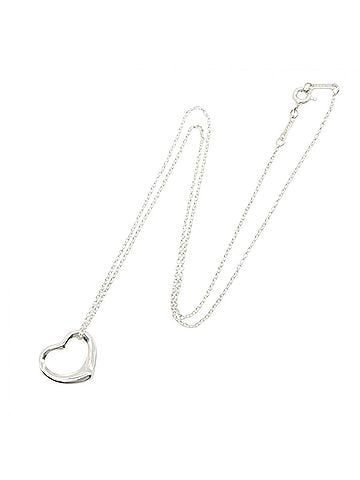 Tiffany & Co. Tiffany &amp; Co. Open Heart Necklace, Sterling Silver 925, Women's Jewelry, Tone (view 2)
