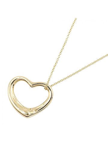 Tiffany & Co. Tiffany &amp; Co. Open Heart Necklace, 18K (Yellow Gold), Women's Jewelry, Gold Tone (view 1)