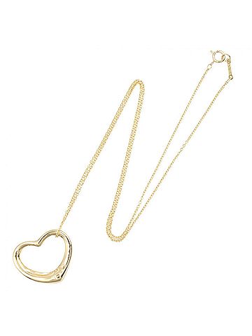 Tiffany & Co. Tiffany &amp; Co. Open Heart Necklace, 18K (Yellow Gold), Women's Jewelry, Gold Tone (view 2)